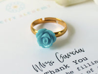 Flower Ring Personalized Teacher Gift